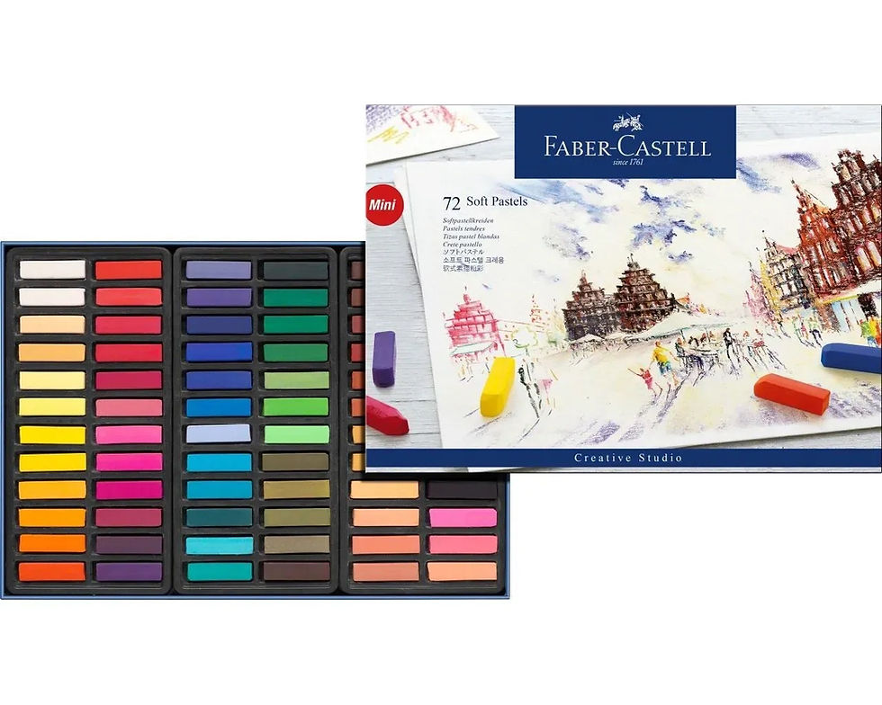 Miniature : FABER CASTELL Demi pastel tendre boîte carton 72x