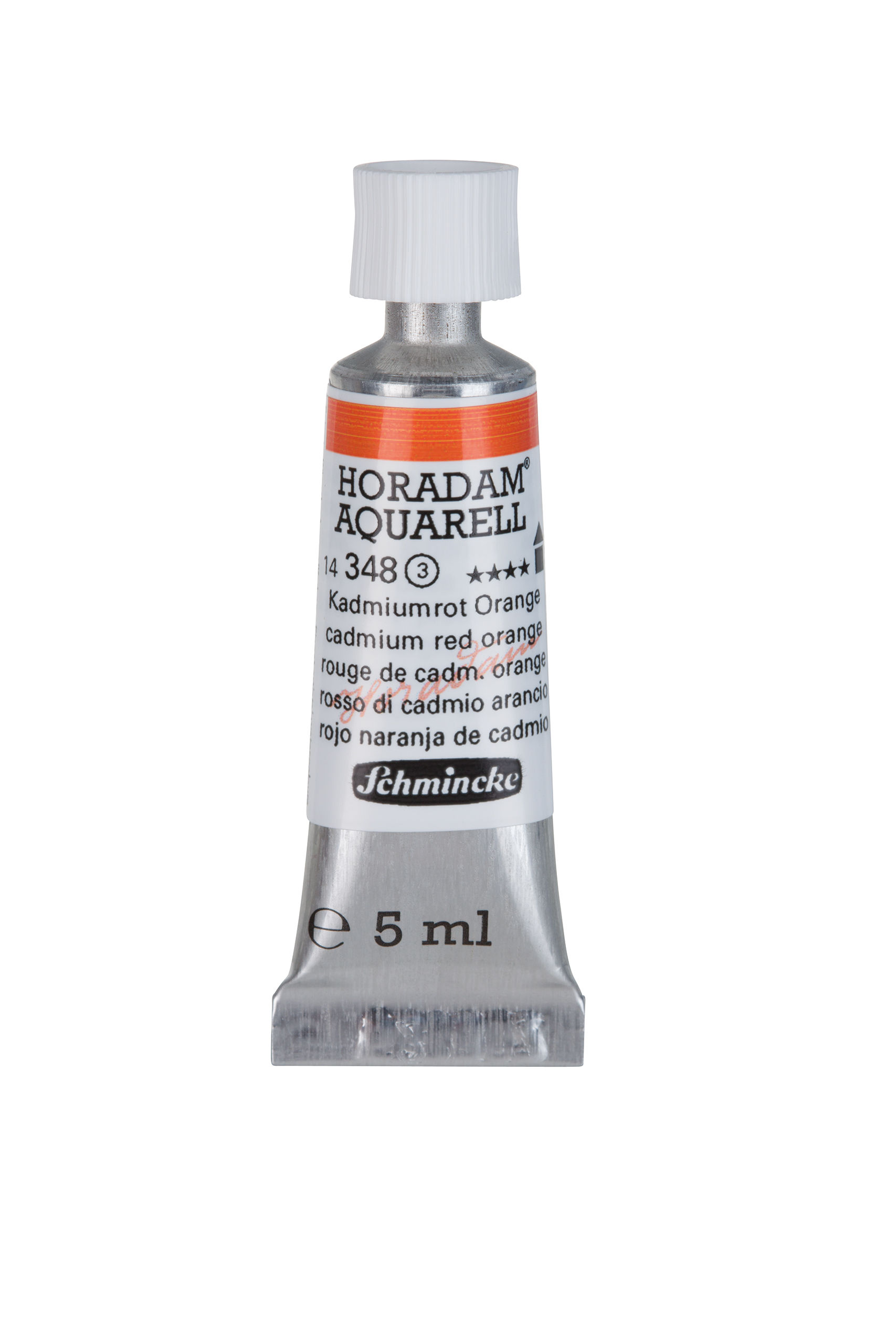SCHMINCKE Aquarelle Horadam tube de 5 ml 348 rouge de cadmium orange