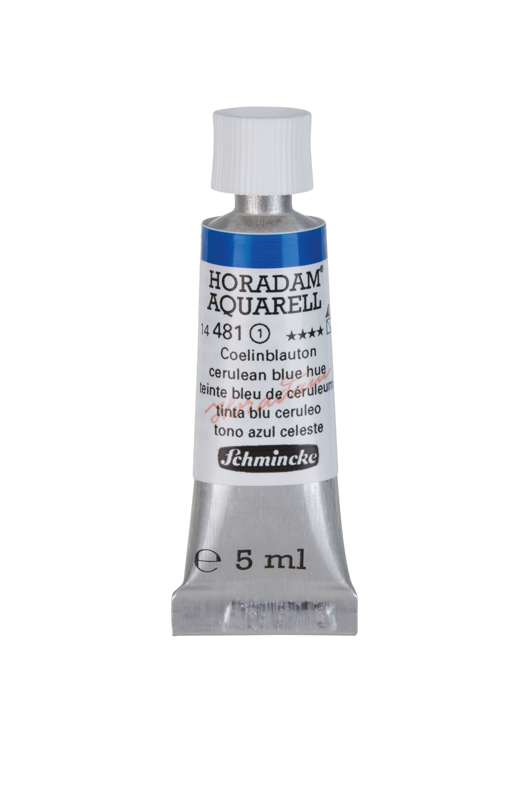 SCHMINCKE Aquarelle Horadam tube de 5 ml 481 teinte bleu de céruleum