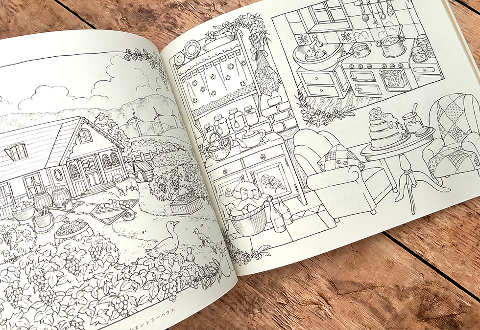 Miniature : Livre de coloriage "Wonderful Houses in an Imaginary World"