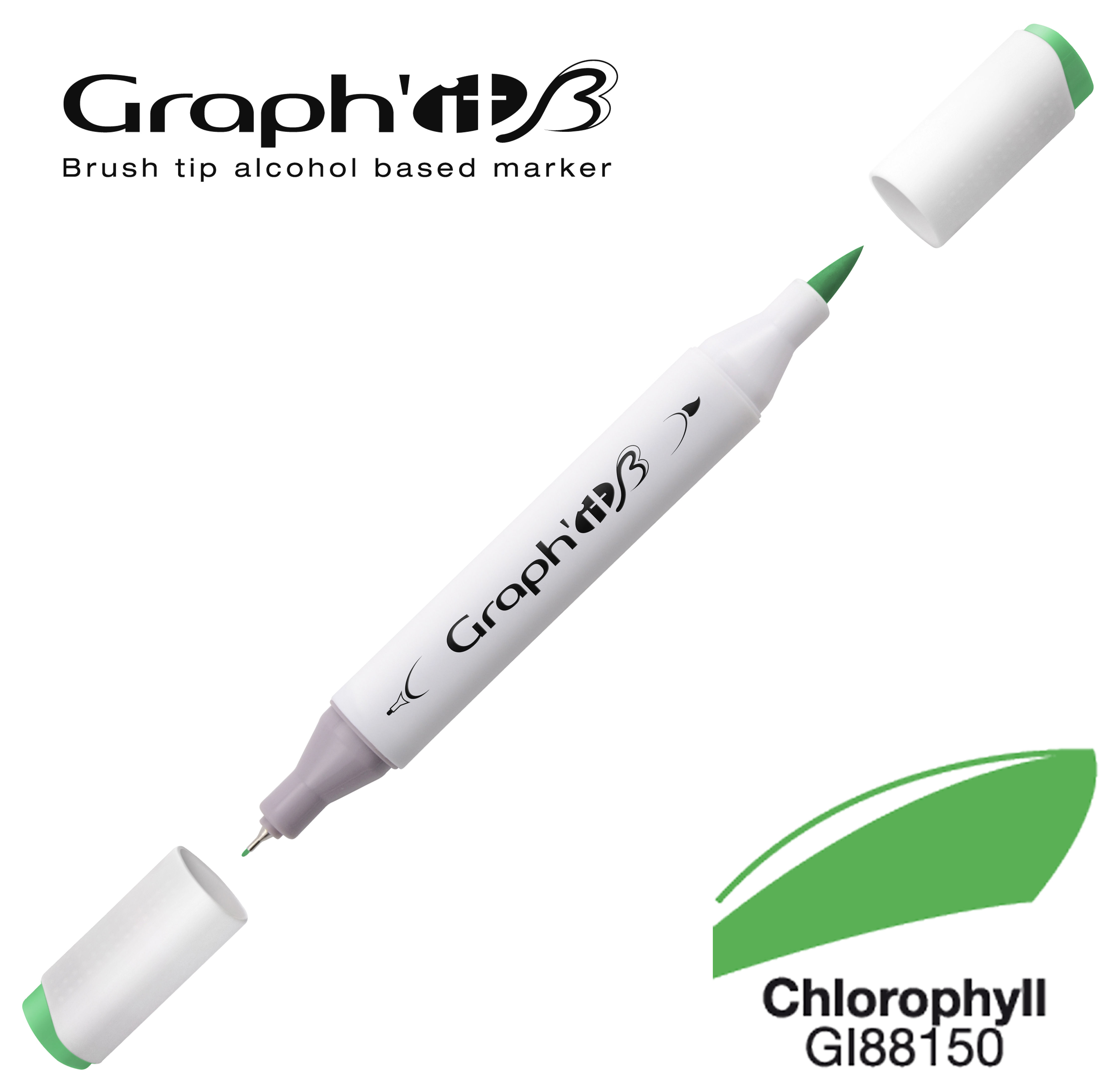 Graph'it Marqueur alcool brush 8150 - Chlorophyll