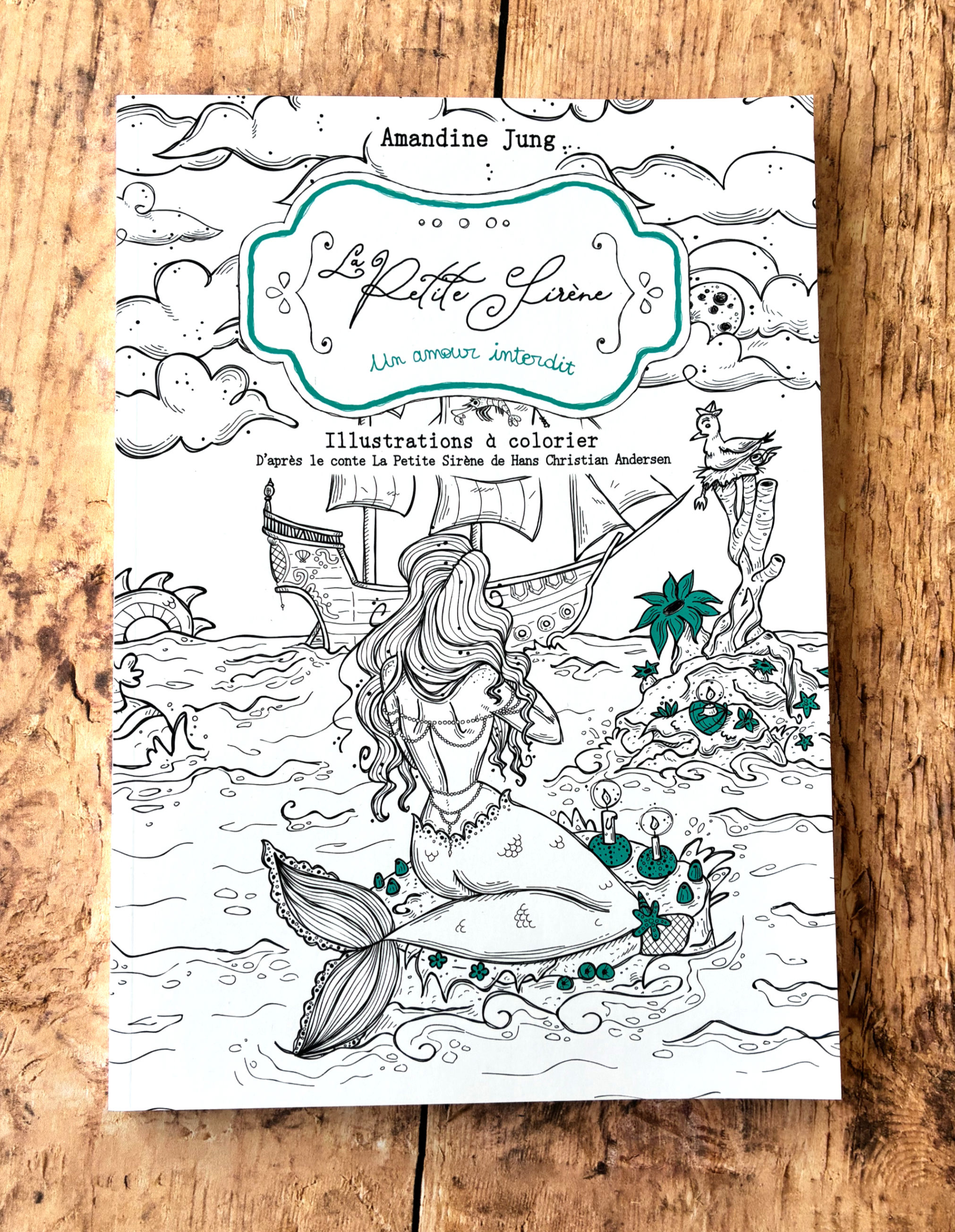 Amandine Jung - Livre de coloriage La Petite Sirène