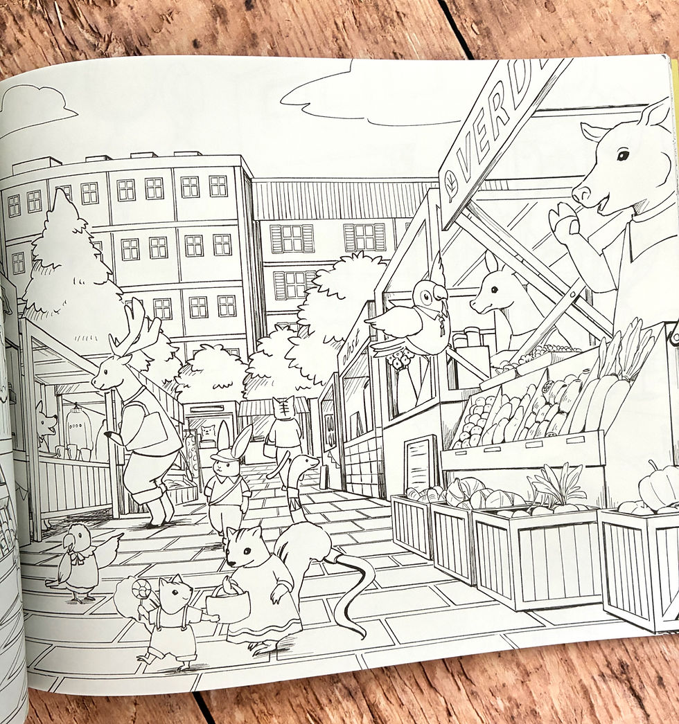 Miniature : Livre de coloriage "The Traveling Animal Orchestra"