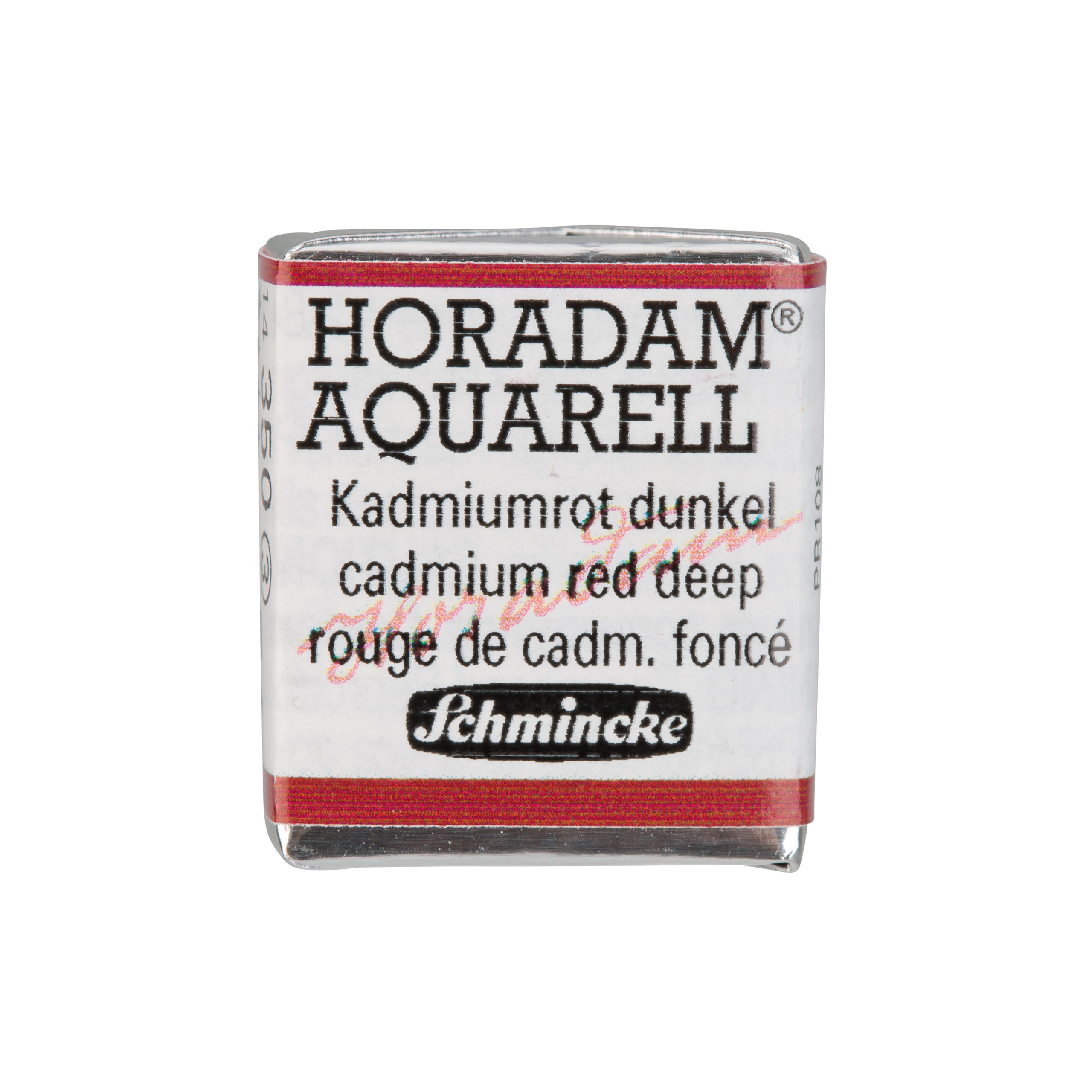 SCHMINCKE Aquarelle Horadam 1/2 godet 350 rouge de cadmium foncé