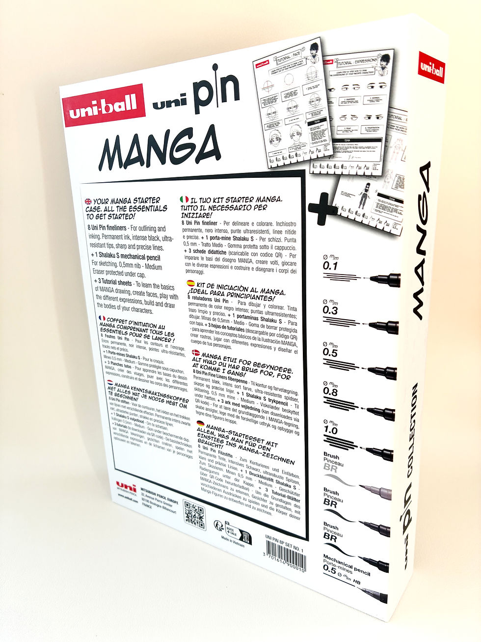 Miniature : UNI BALL Coffret edition Manga 8 feutres Uni Pin + 1 porte-mines Shalaju S