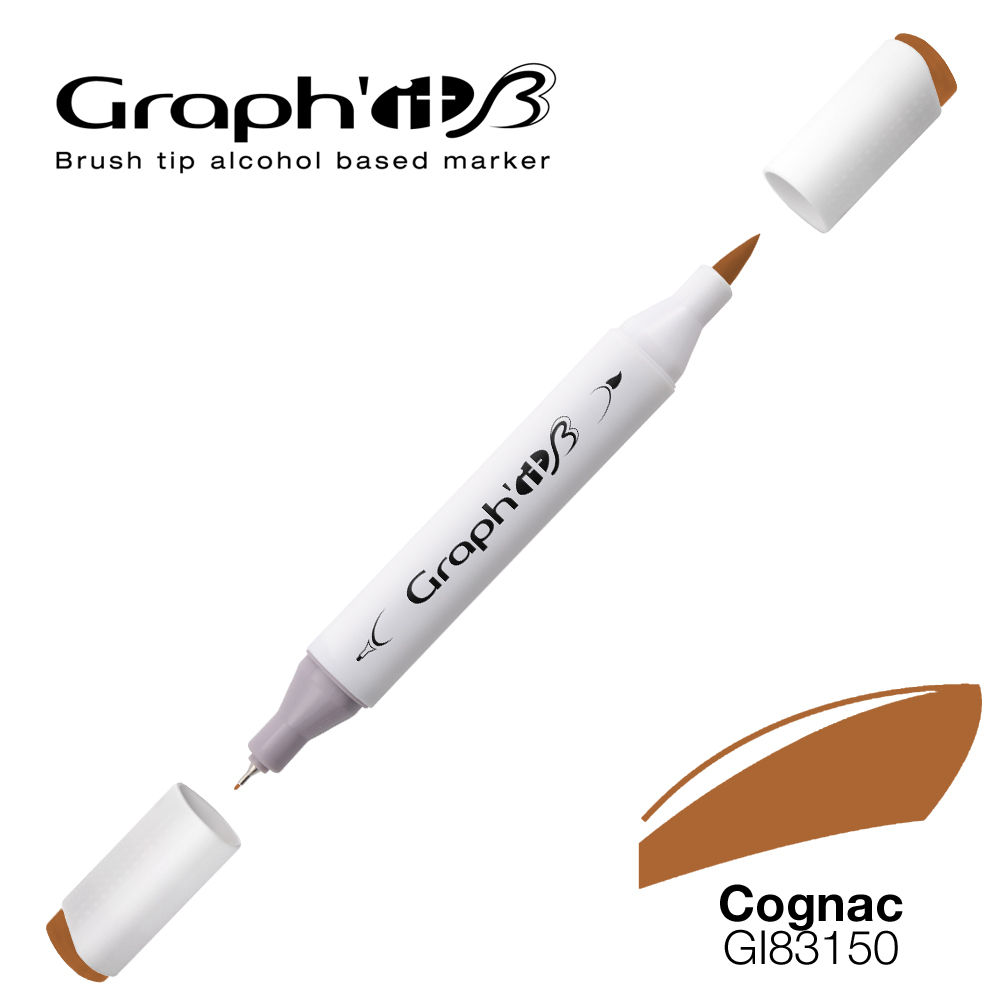 Graph'it Marqueur alcool brush 3150 - Cognac