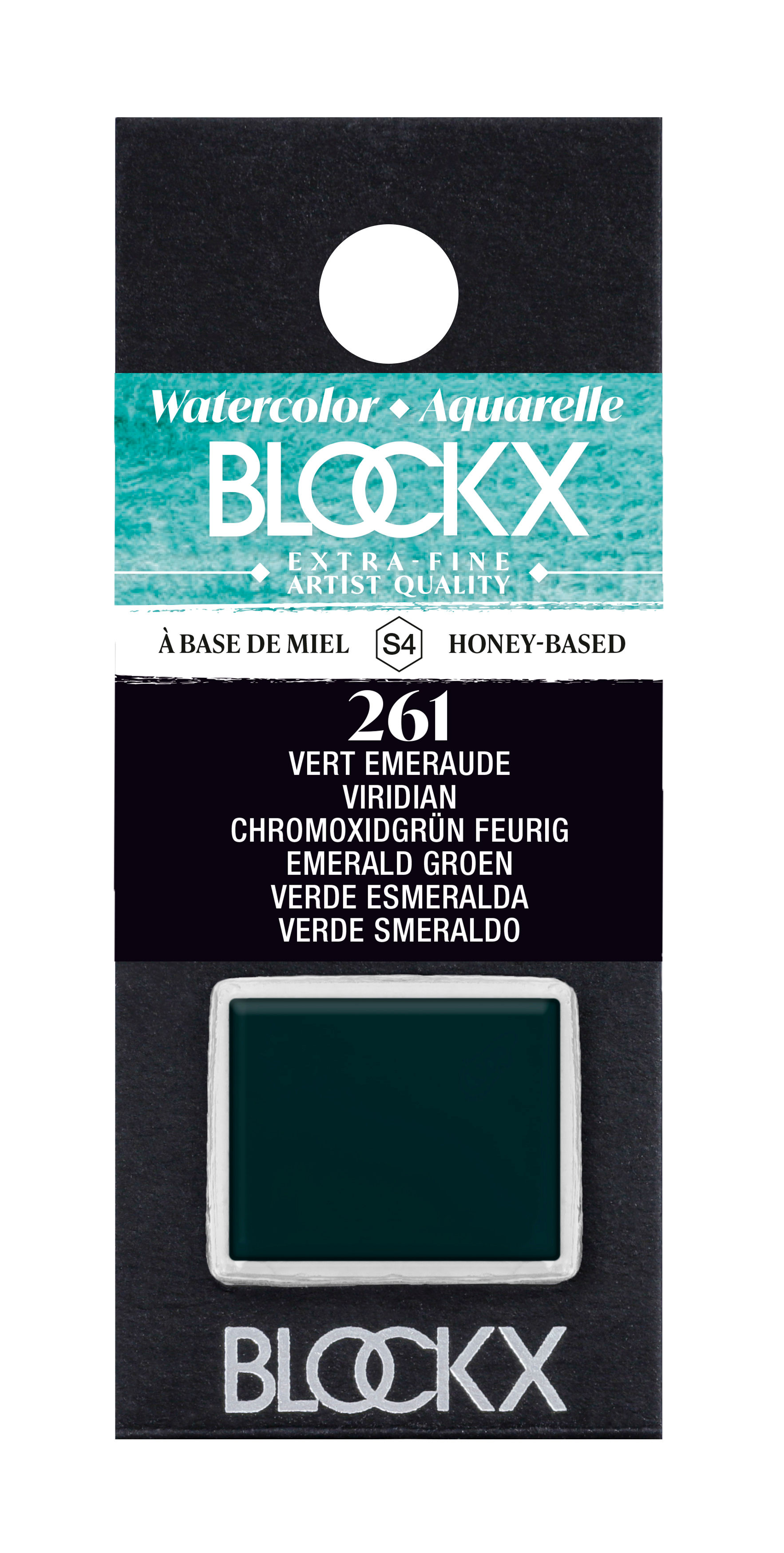 BLOCKX Aquarelle extra-fine demi-godet - Vert emeraude