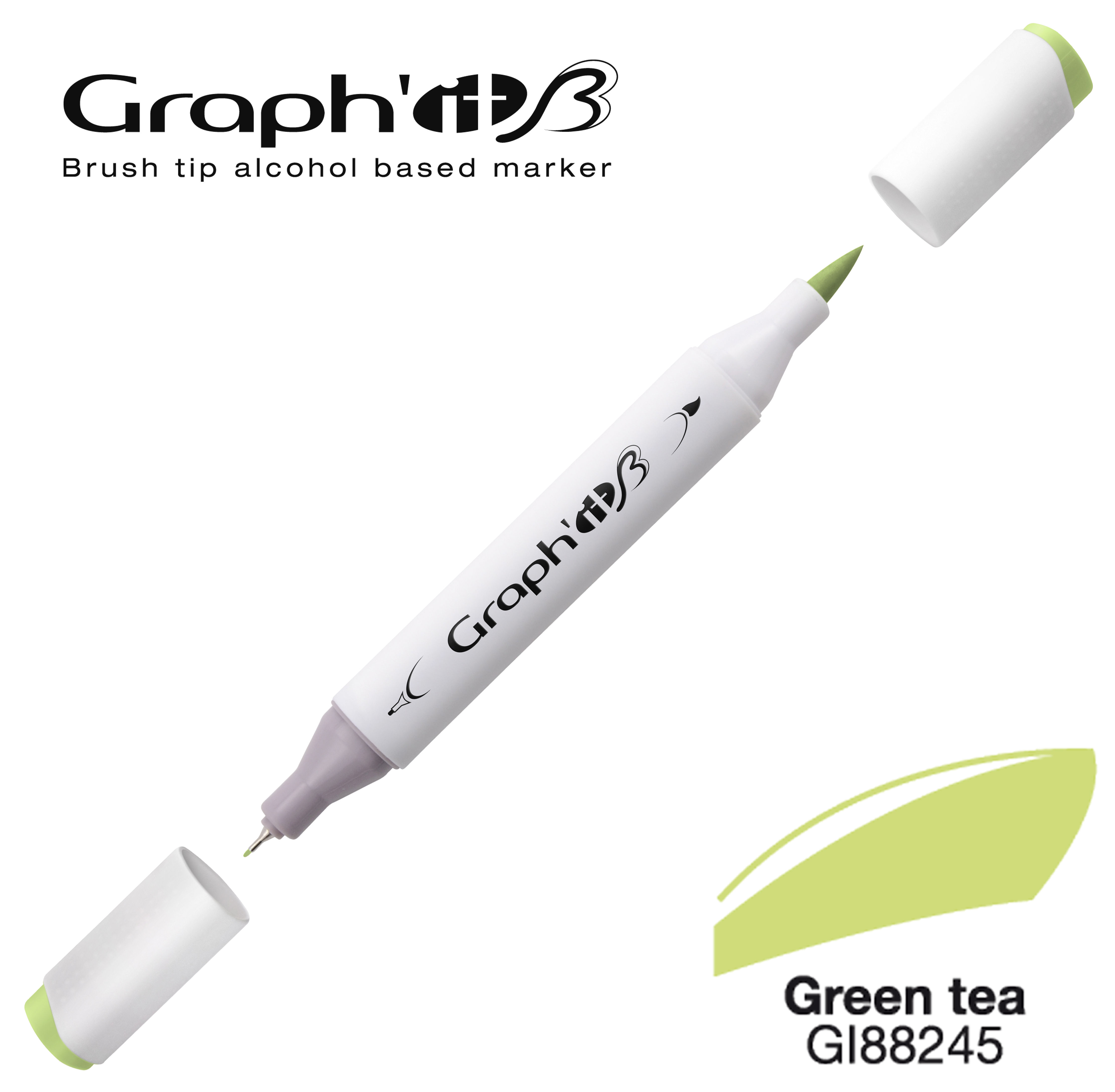 Graph'it Marqueur alcool brush 8245 - Green Tea