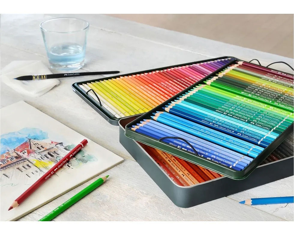 Miniature : FABER CASTELL Crayons couleur A. Dürer boîte métal 120x