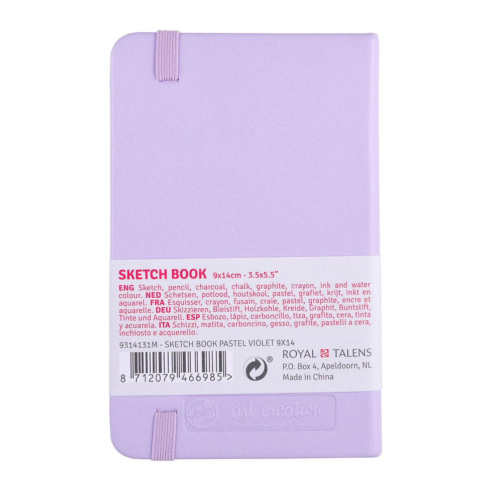 Miniature : TALENS Carnet de croquis violet 9x14cm 140g 80 feuilles