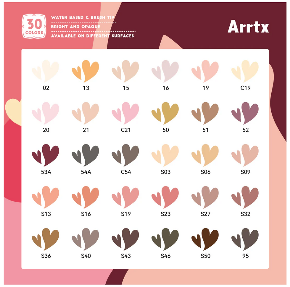 Miniature : ARRTX 30 C Marqueurs acryliques teinte peau