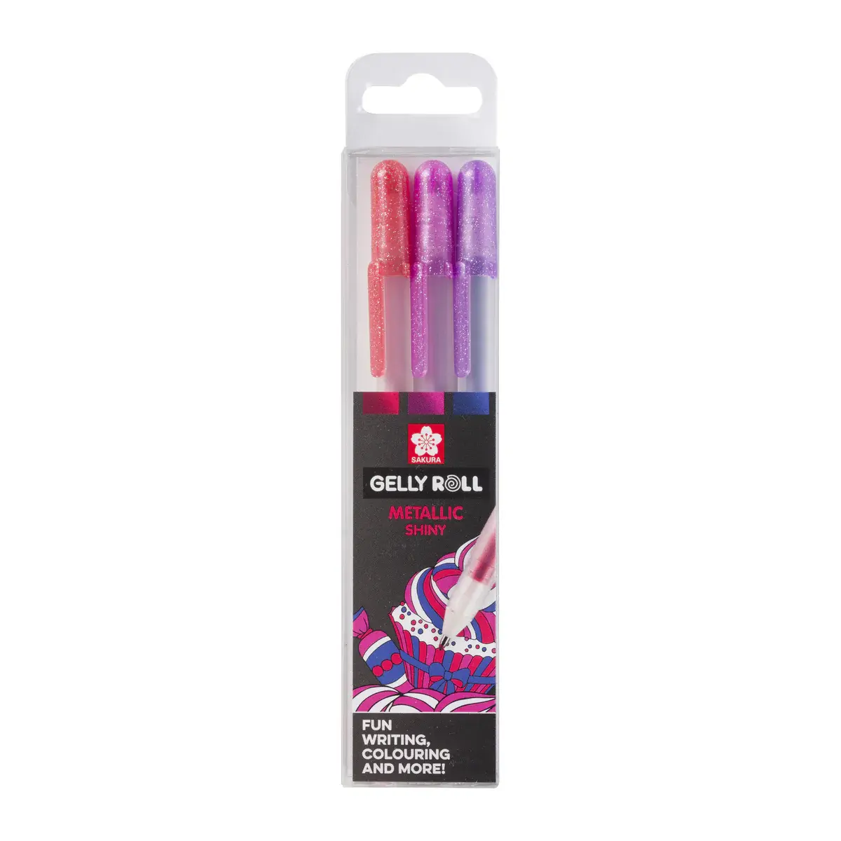 SAKURA Gelly Roll - Set de 3 stylos gel métalliques Sweets