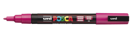 Miniature : UNI BALL Marqueur Posca PC3M pointe conique fine 0.9-1.3mm rose fuchsia