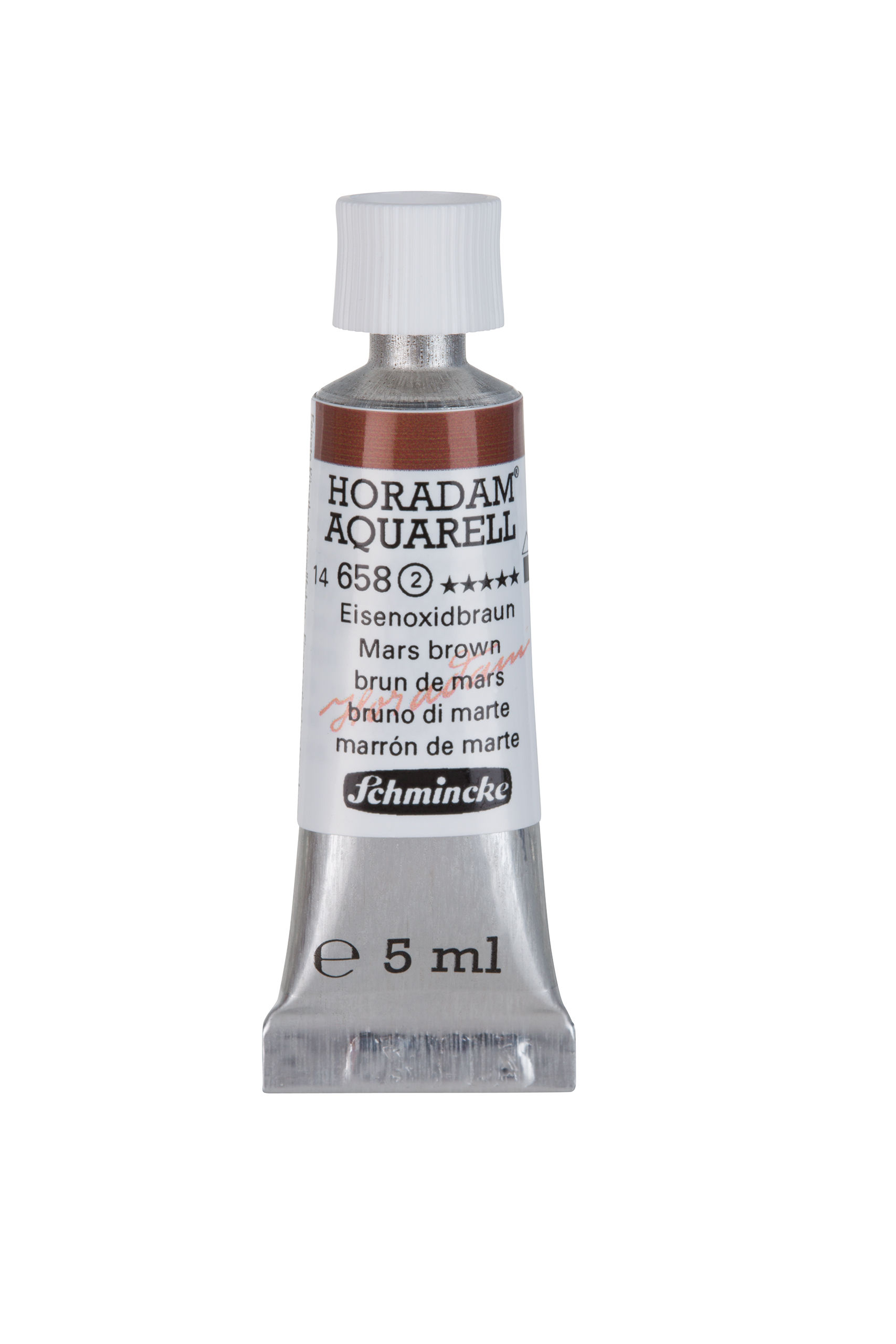 SCHMINCKE Aquarelle Horadam tube de 5 ml 658 brun de mars