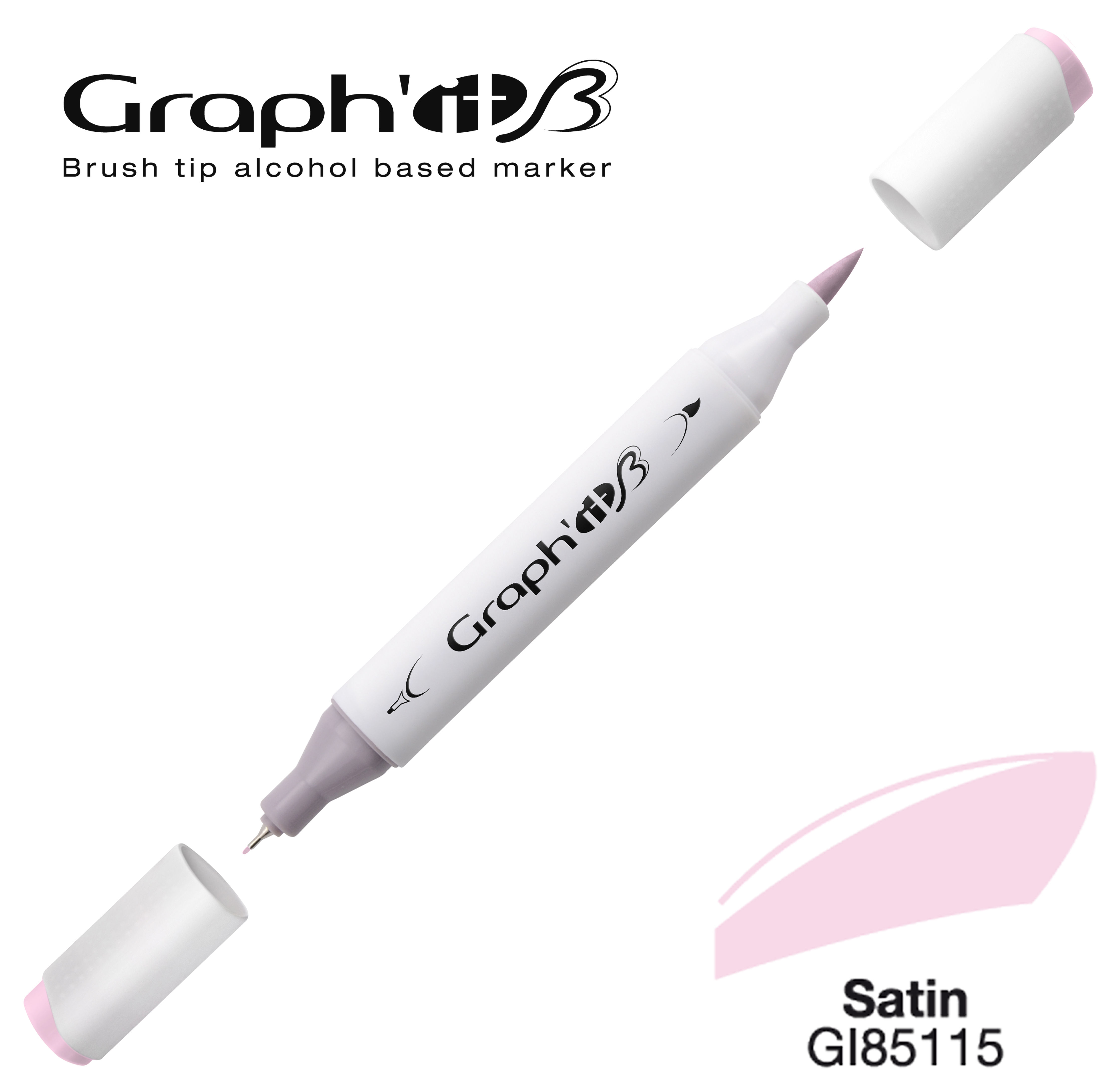 Graph'it Marqueur alcool brush 5115 - Satin