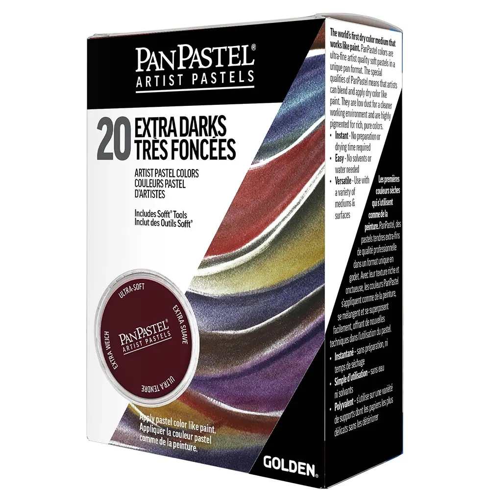 PANPASTEL Set de 20 couleurs extra-foncées