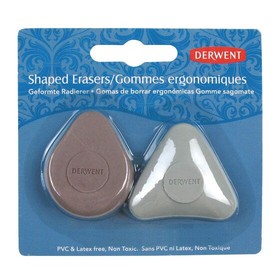 Miniature : DERWENT - Lot de 2 gommes ergonomiques