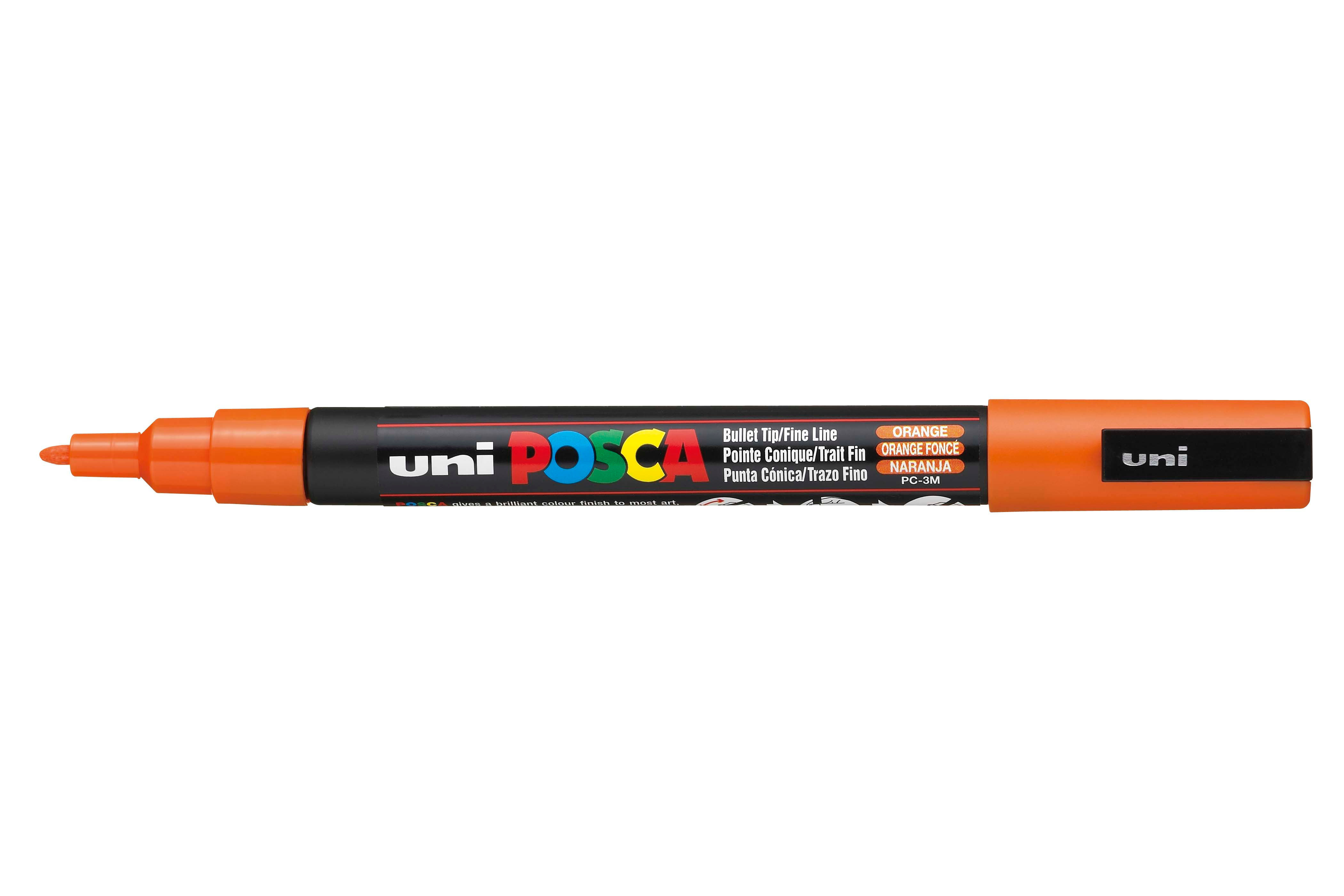 UNI BALL Marqueur Posca PC3M pointe conique fine 0.9-1.3mm orange foncé