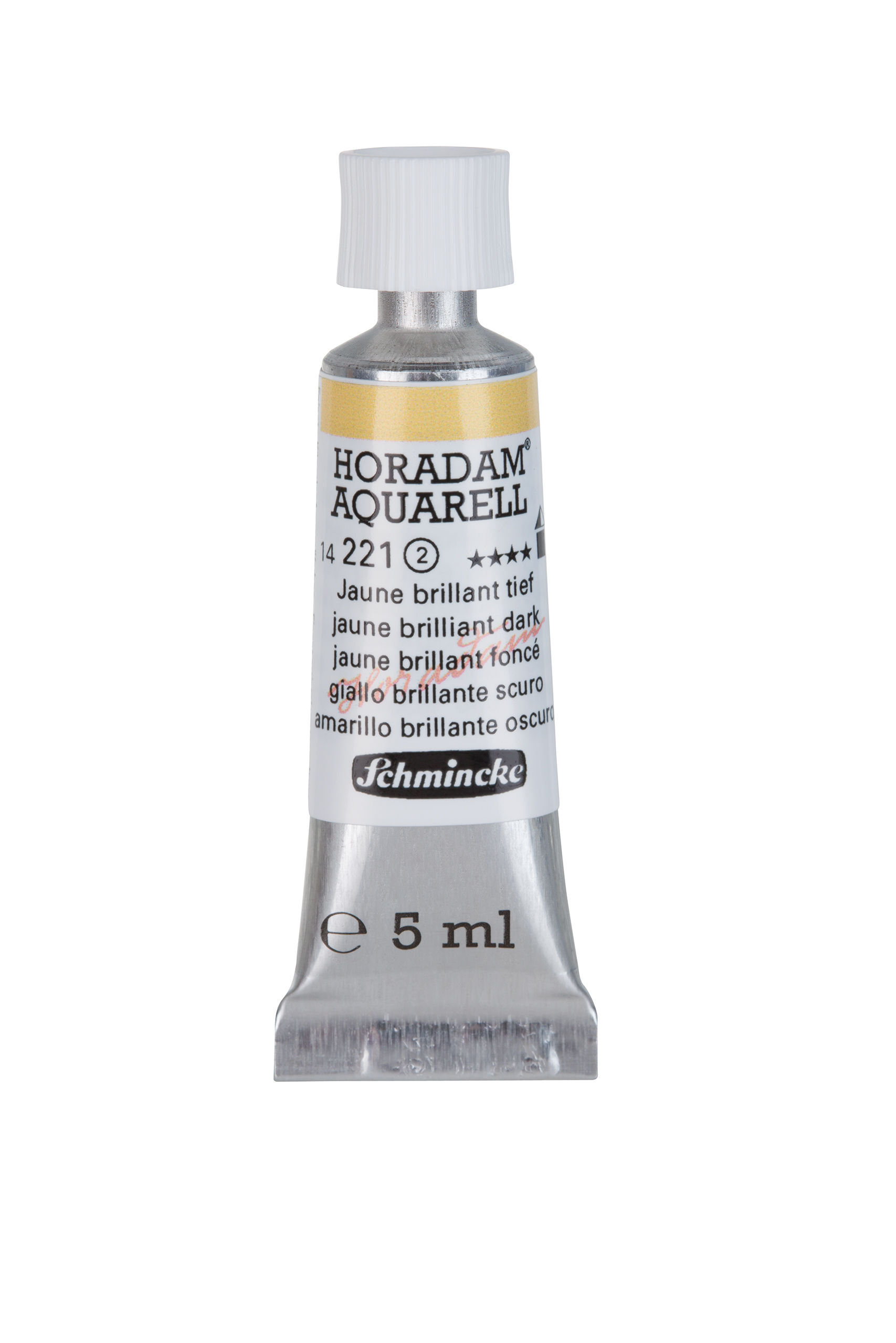 SCHMINCKE Aquarelle Horadam tube de 5 ml 221 jaune brillant foncé