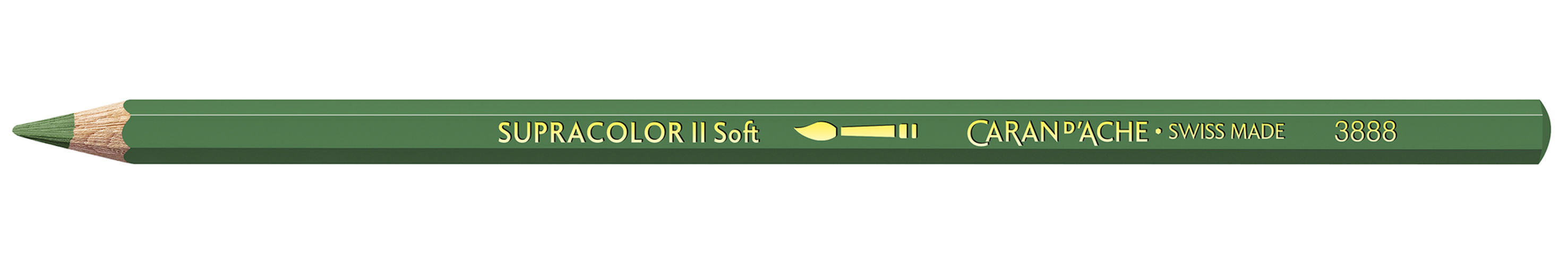 CARAN D'ACHE Crayons aquarellables Supracolor à l'unité 225 Vert mousse