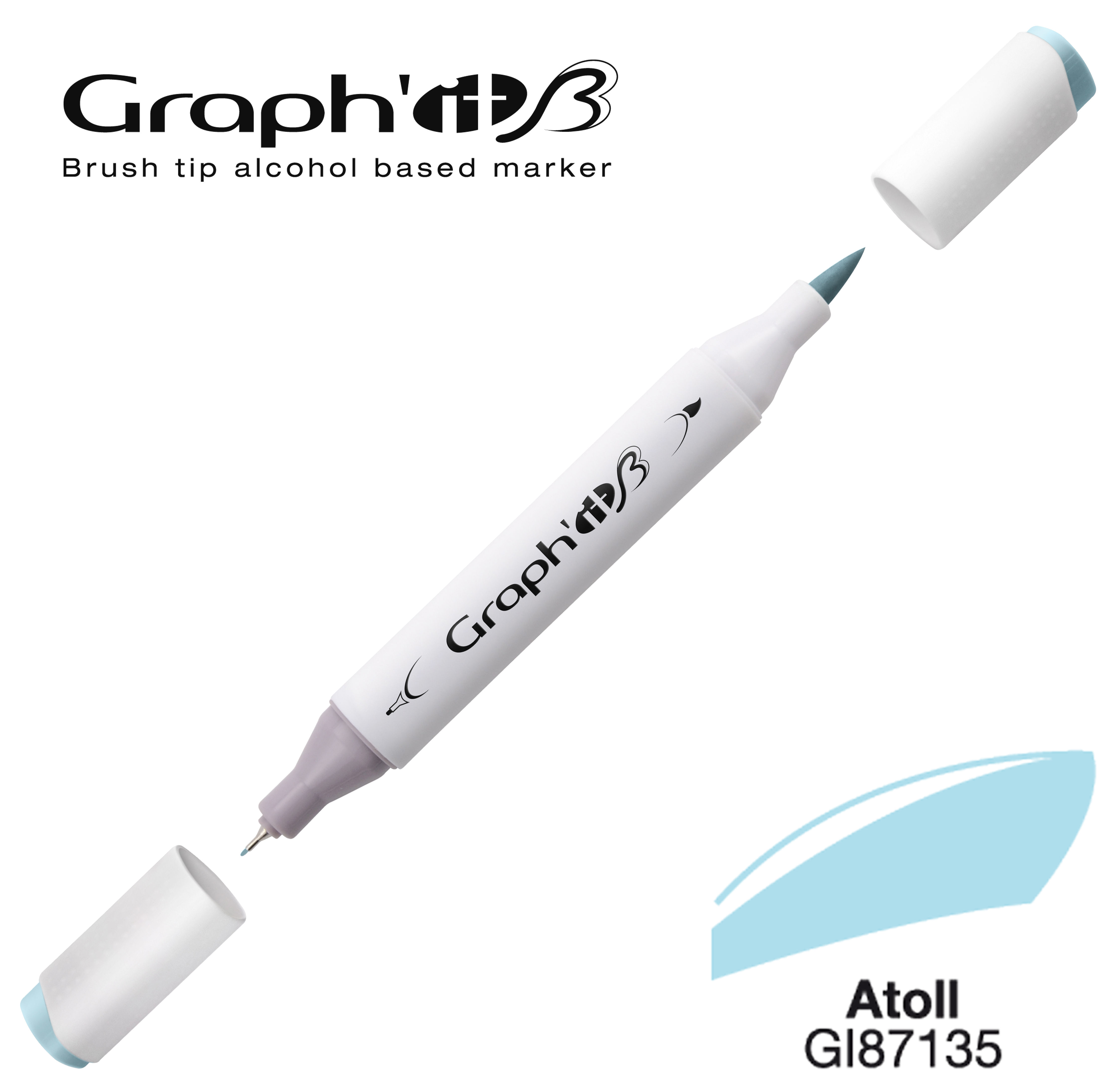 Graph'it Marqueur alcool brush 7135 - Atoll