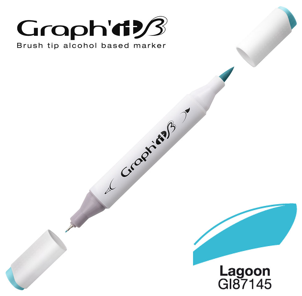 Miniature : Graph'it Marqueur alcool brush 7145 - Lagoon