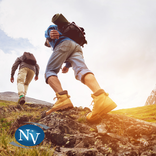 Two people hiking, representing outpatient addiction treatment and recovery support in Colorado Springs and Woodland Park