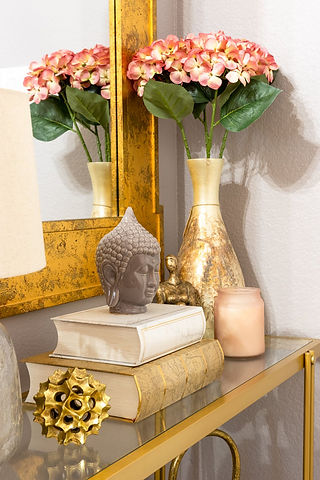 asian-inspired momcave makeover reveal by veronica sanders budda decor
