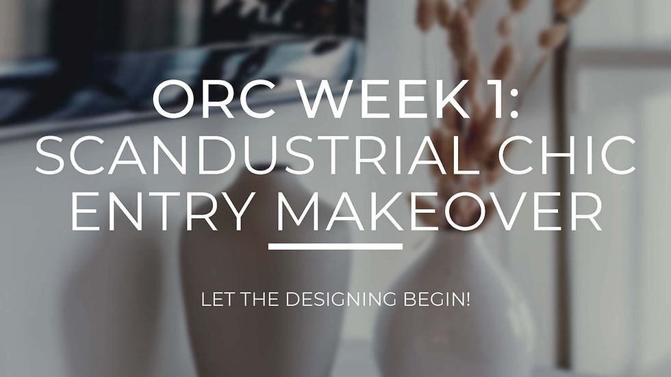 ORC Week 1: Scandustrial Chic entry makeover