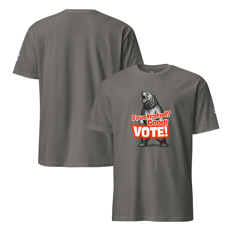 Thumbnail: Frustrated Bear Unisex Basic Softstyle T-Shirt | Gildan 64000