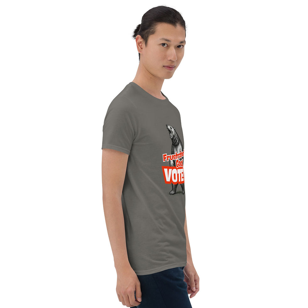 Thumbnail: Frustrated Bear Unisex Basic Softstyle T-Shirt | Gildan 64000