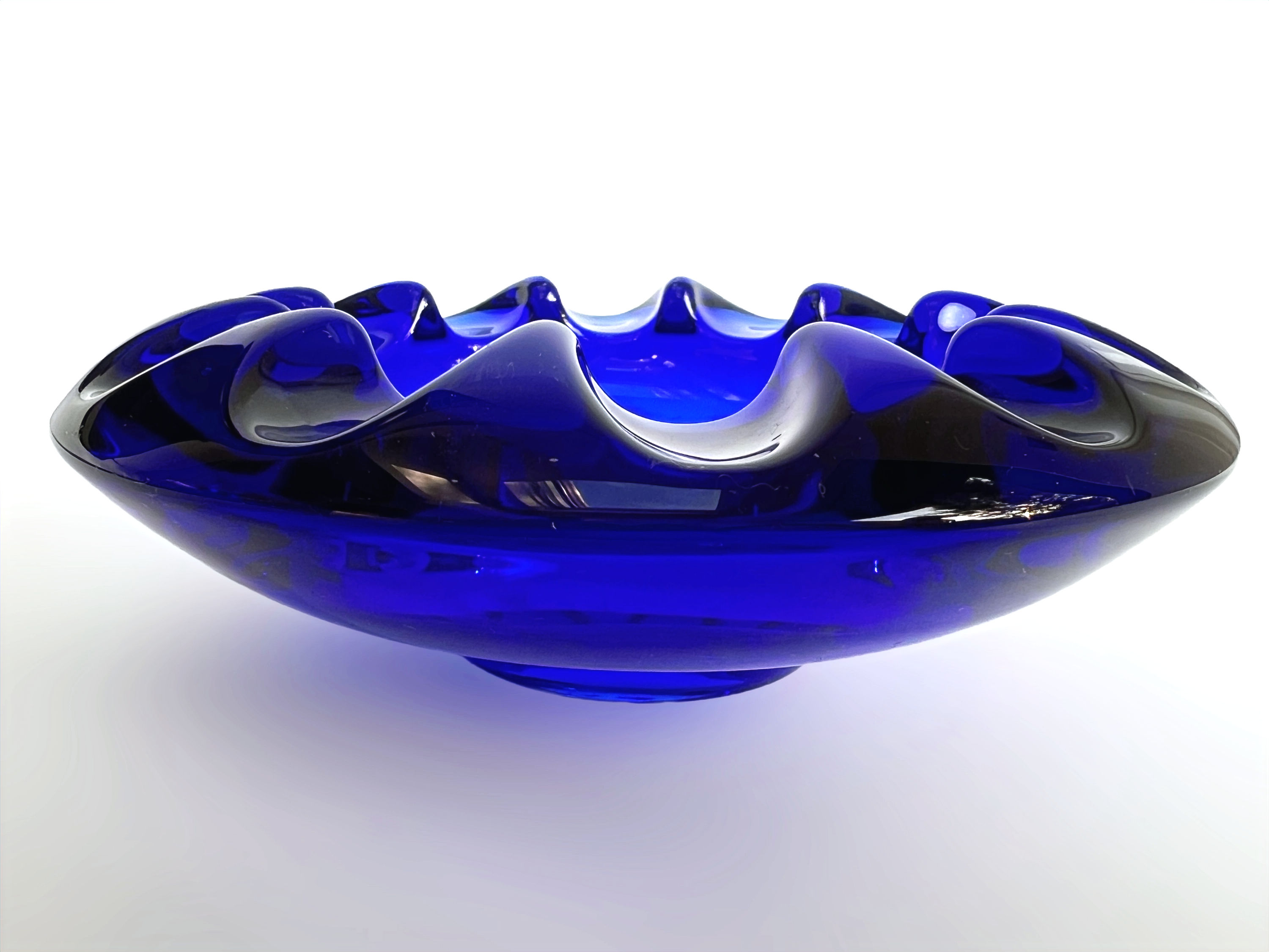 Adolf Matura, blue glass bowl, ashtray