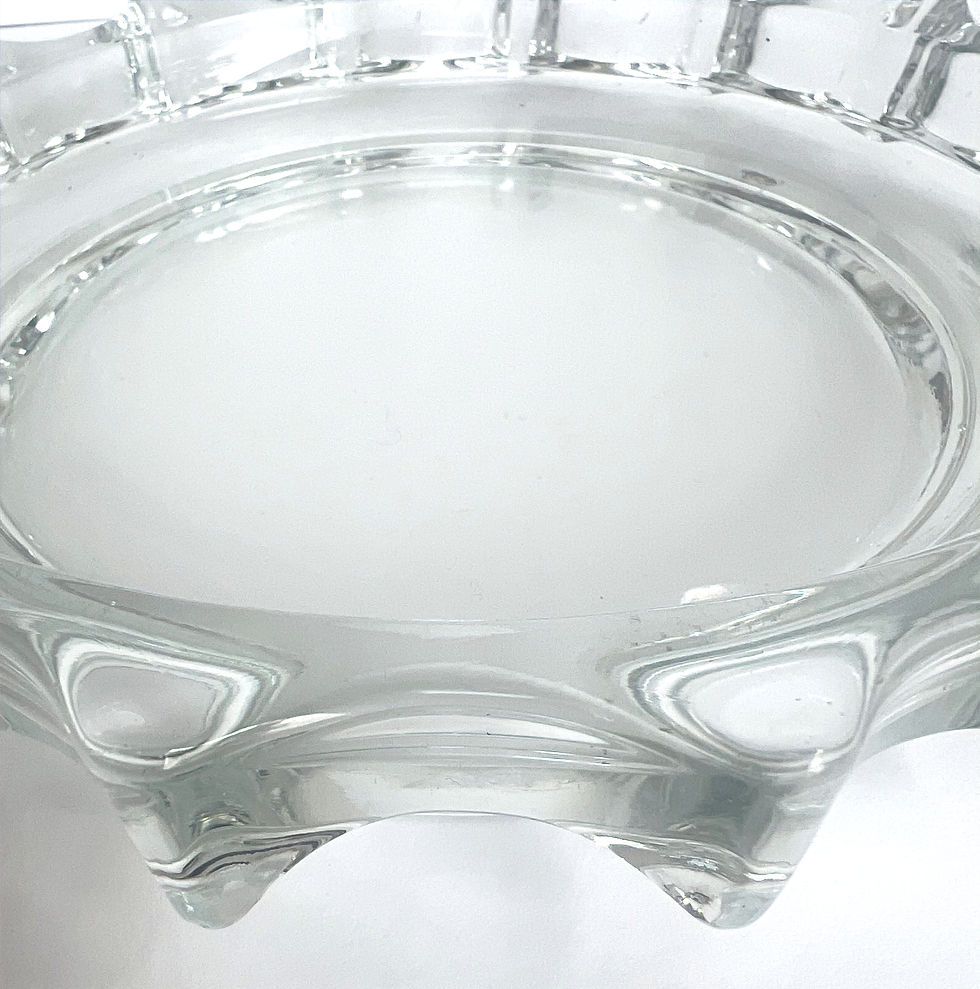 Thumbnail: Vintage ICEBERG Glass Plate by Rudolf JURNIKL for SKLO Union. Mid-Century Modern
