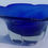 Thumbnail: Vintage 1960s Cobalt Blue Glass Bowl