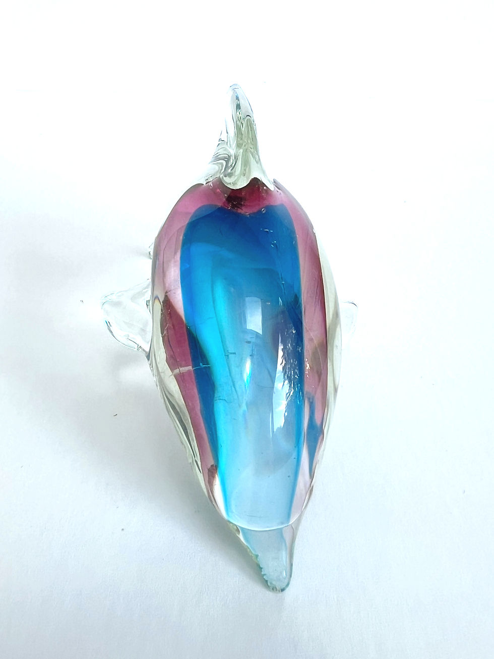 Thumbnail: Vintage 1960s Murano Sommerso Glass dolphin sculpture, Italy