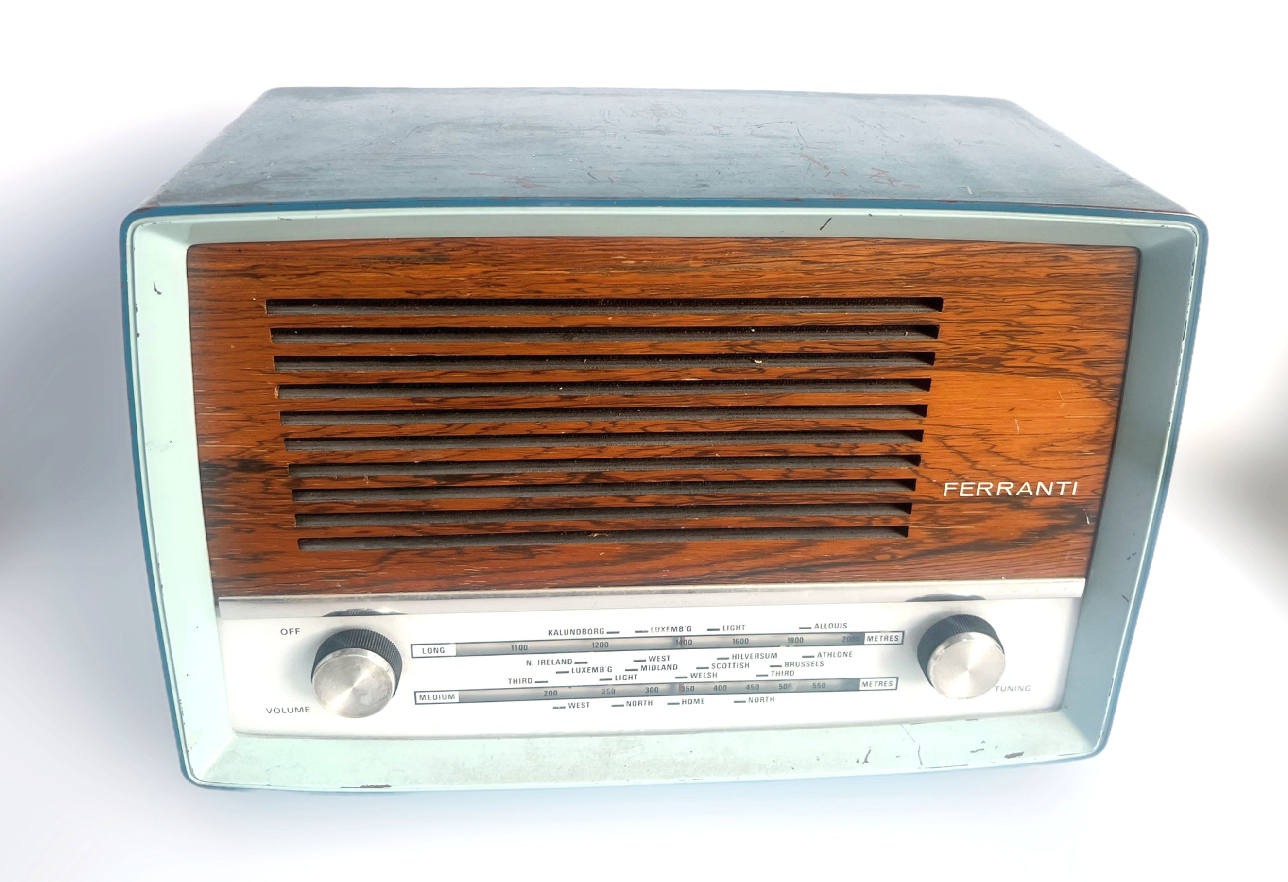 1950s Ferranti 5700 Transistor Bakelite Cabinet and Wood Grain Radio