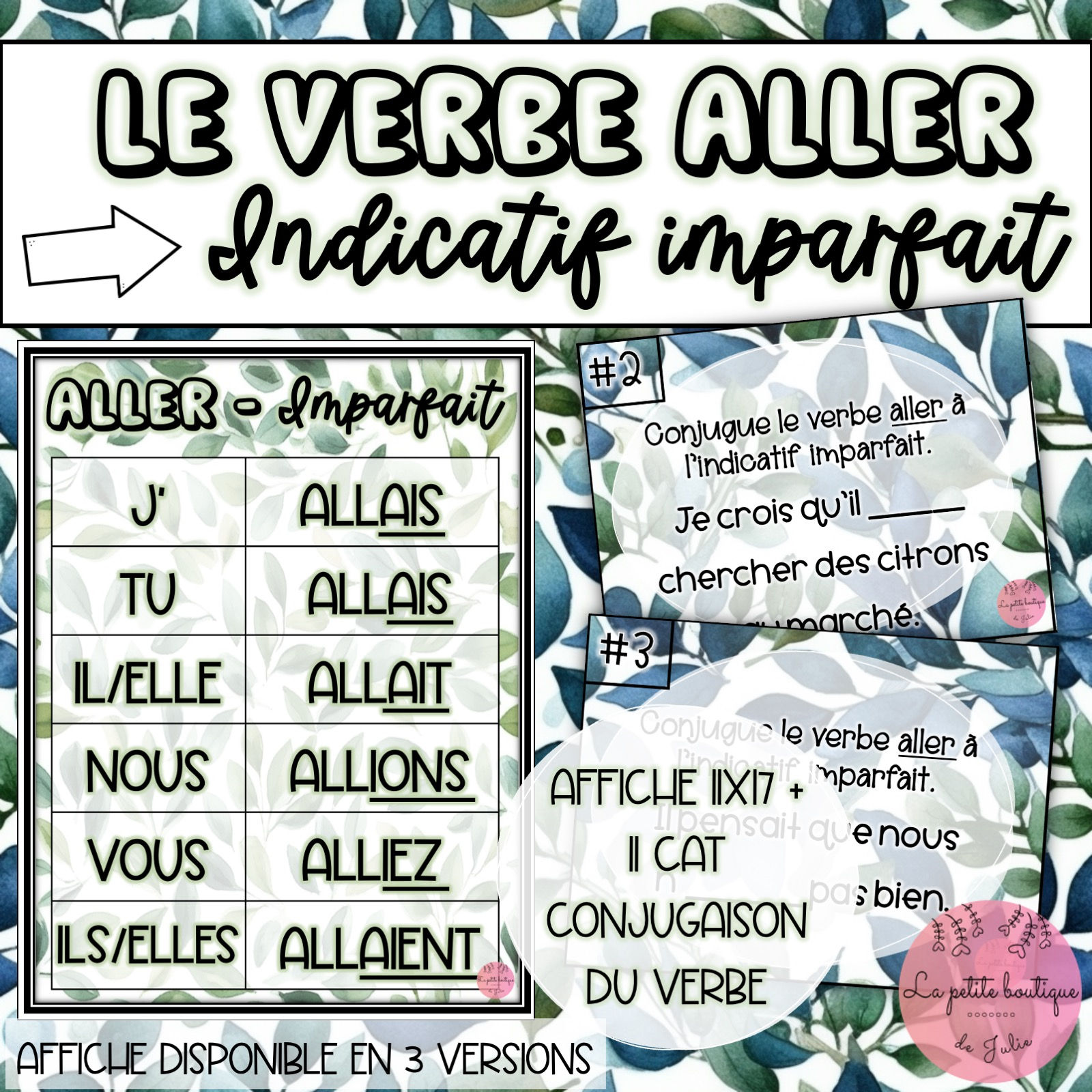Verbe aller - Imparfait
