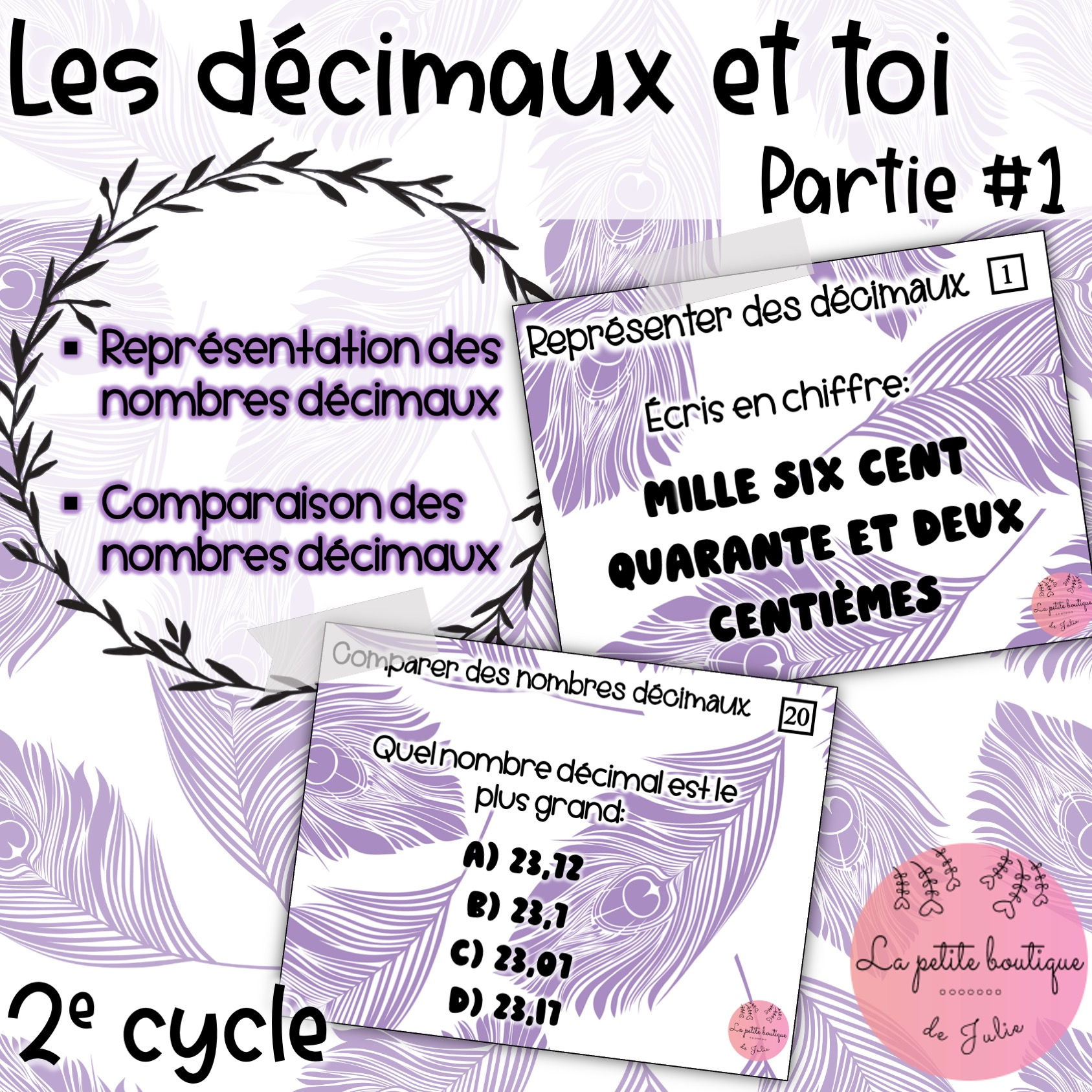 CAT Les décimaux et toi - 2e cycle