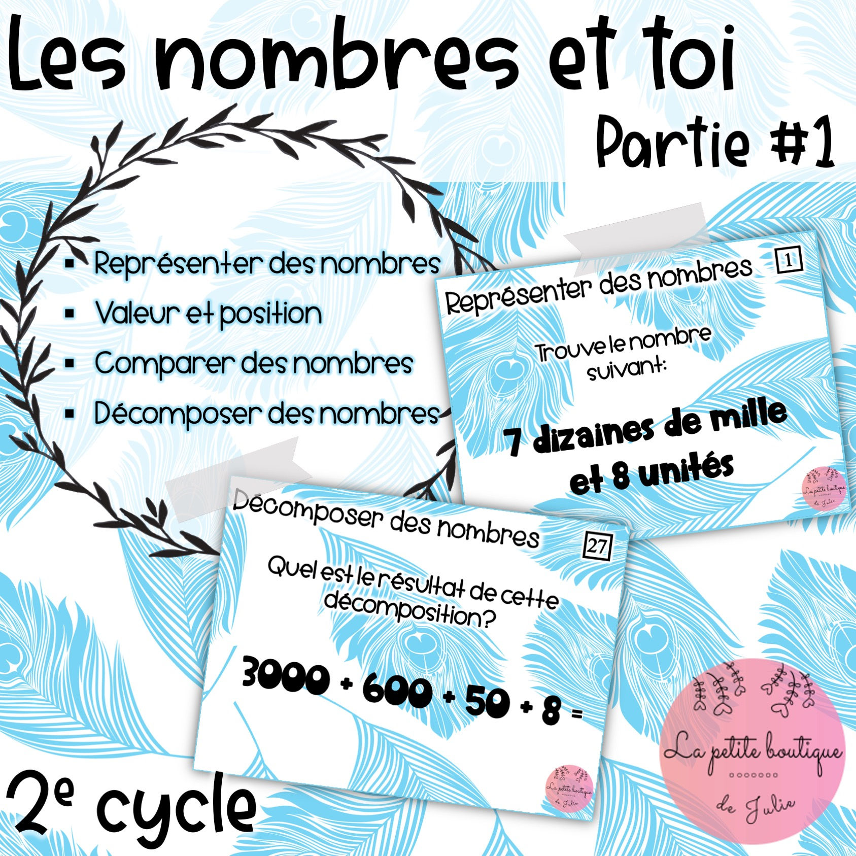 Les nombres et toi #1 - 2e cycle