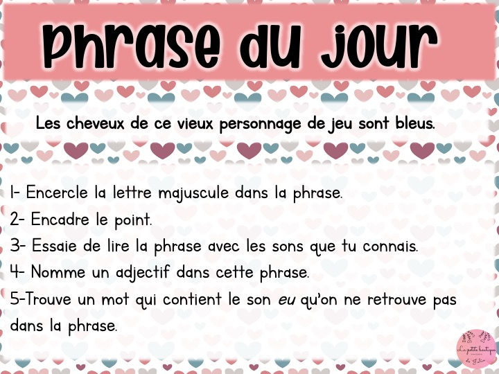 Miniature : Routine du matin - Février 1er cycle