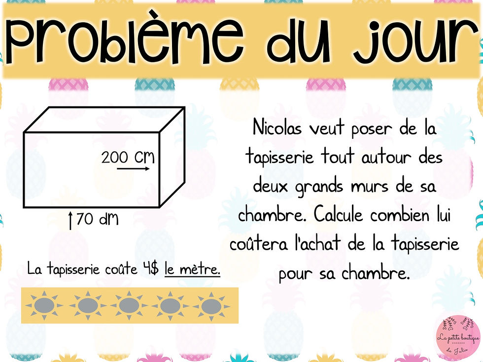 Miniature : Routine du matin - Juin 4e année