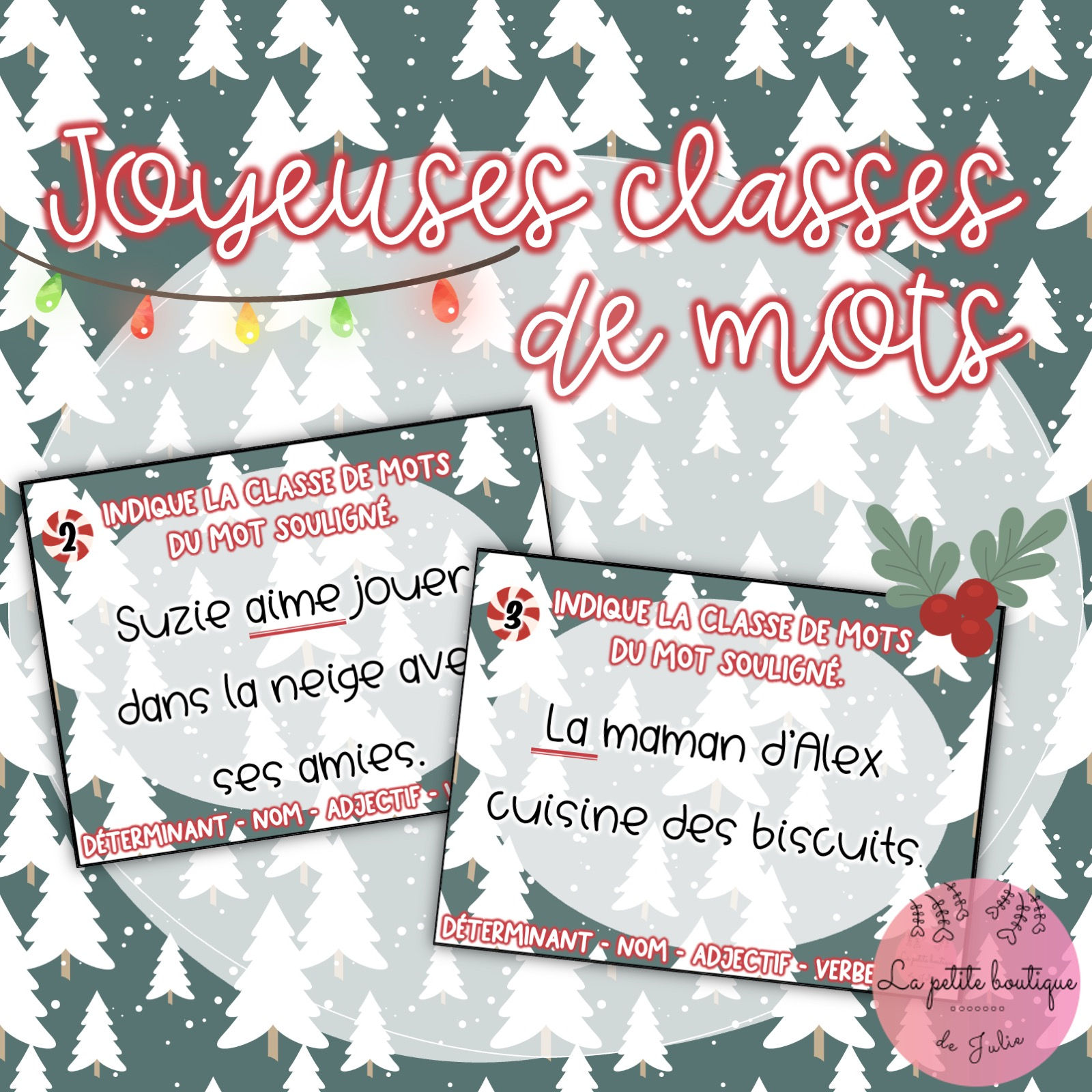 CAT Joyeuses classes de mots