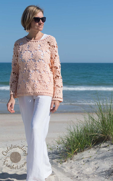 Coral Pullover Crochet Pattern