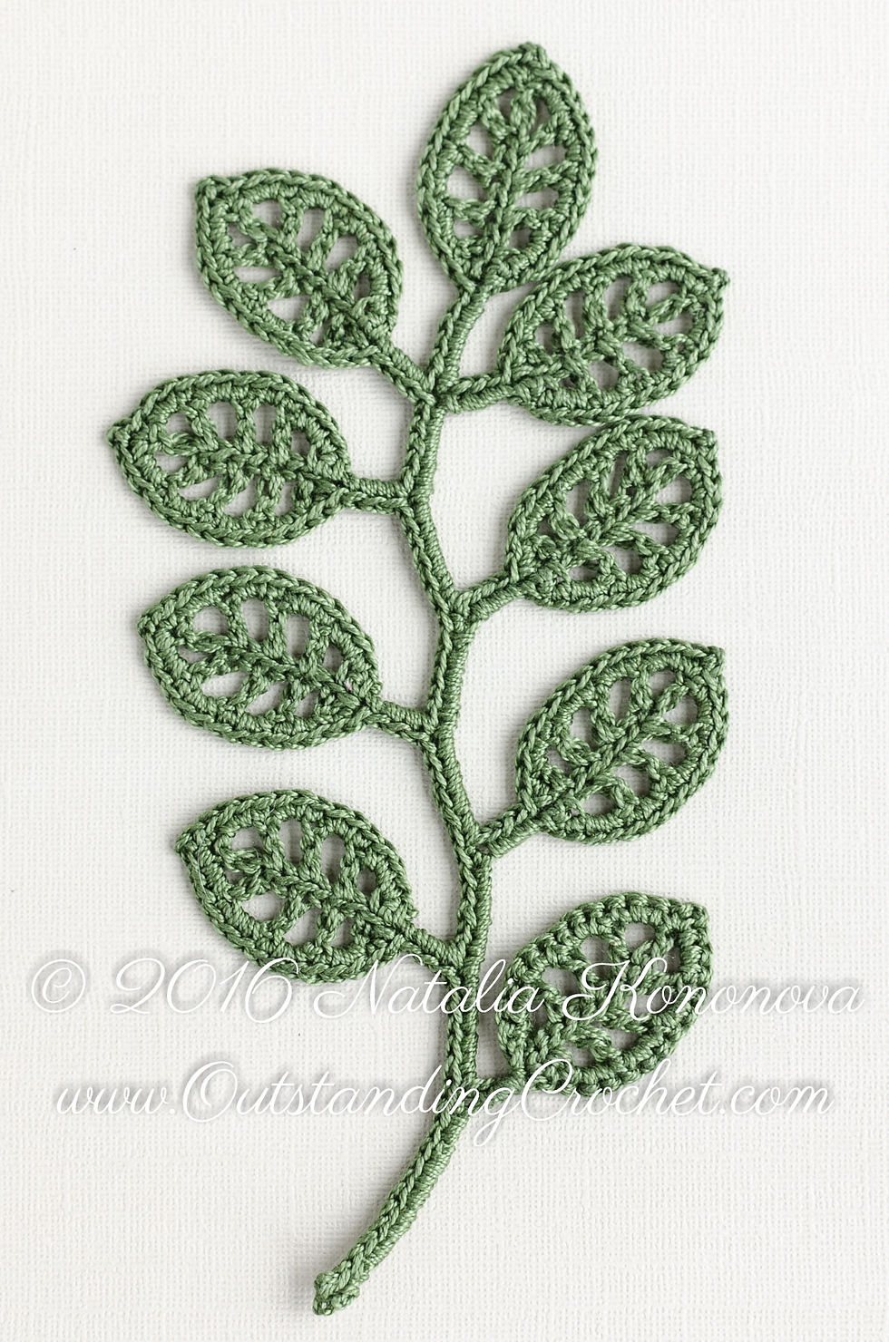 Tree Branch Applique crochet pattern