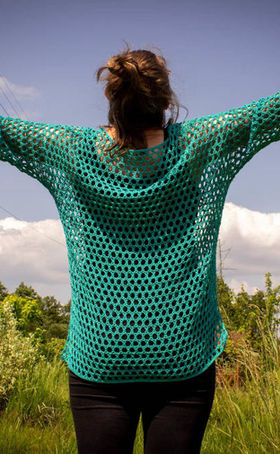 crochet net top