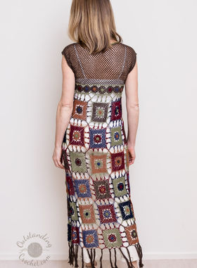 Fringed Maxi Cardigan Vest Crochet Pattern