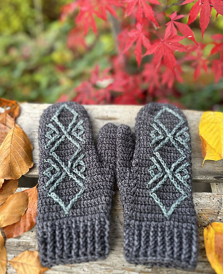 Forager Mitten mosaic crochet pattern
Tester: Bianca Vernaleken