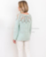 Leaf Yoke Sweater crochet pattern