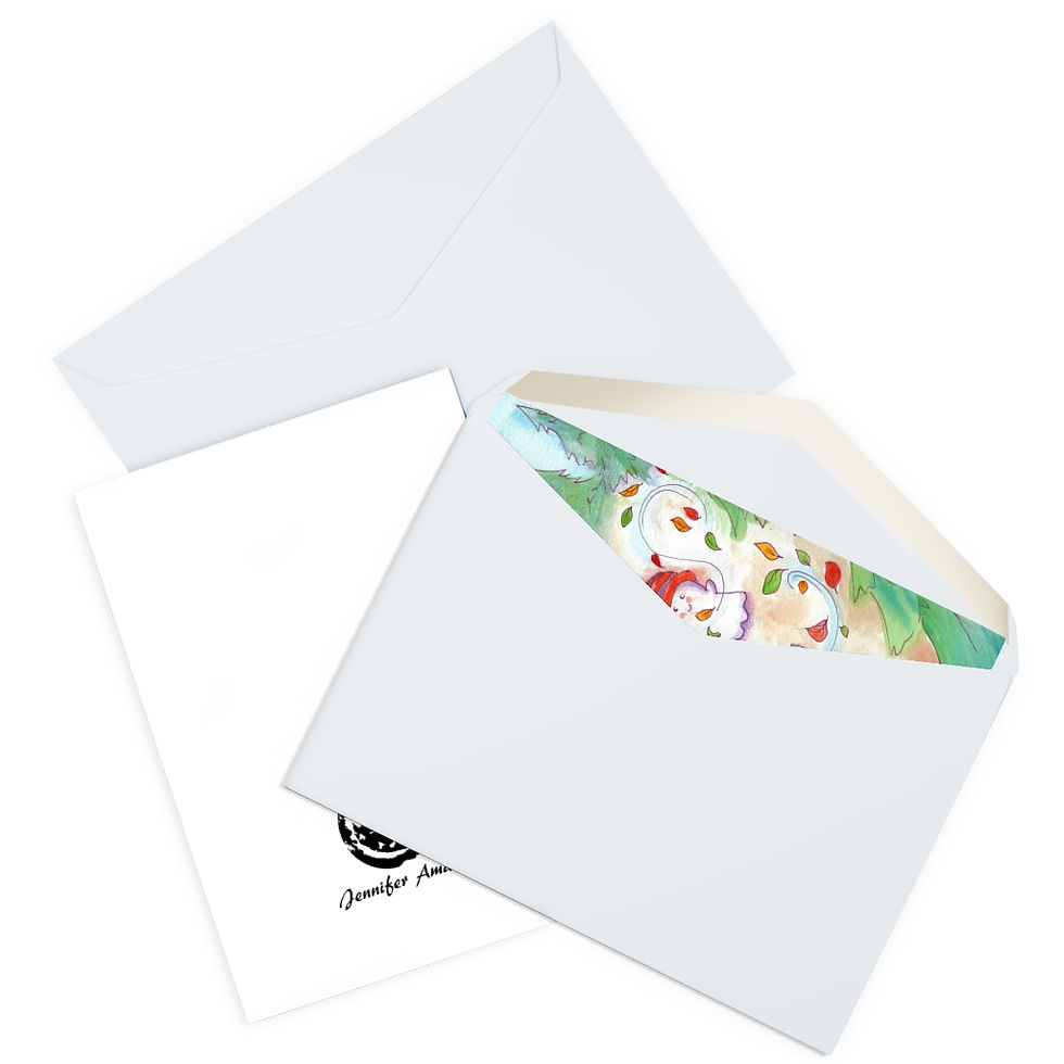 Thumbnail: Spookie Boopies, Fall Hike, Greeting Cards (5 Pack)