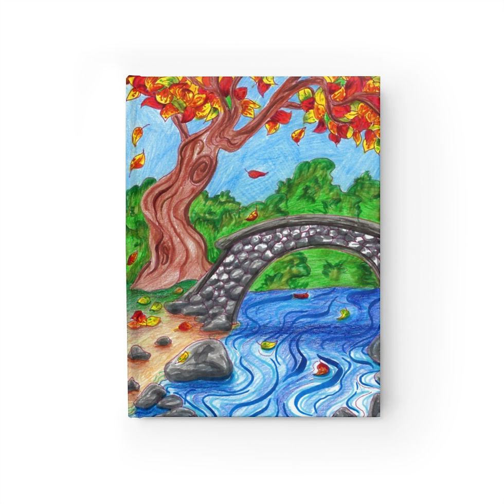 Thumbnail: Autumn Leaves, Sketchbook, Blank Journal